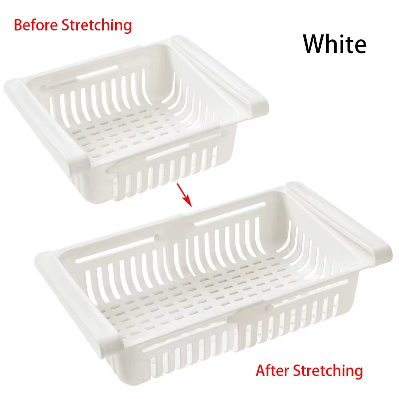 Fridge Drawer Organizer - Expandable Hanging Under-Shelf Bin – image 10