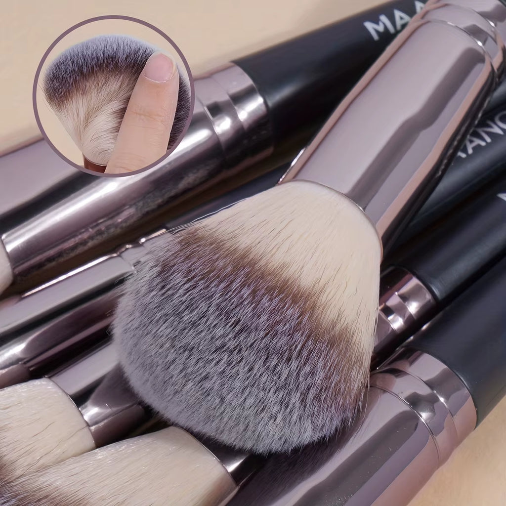 30-Piece Professional Makeup Brush Set with Travel Bag – image 4