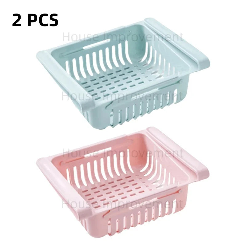 Adjustable Fridge Organizer Shelf – Expandable Storage Rack – image 12
