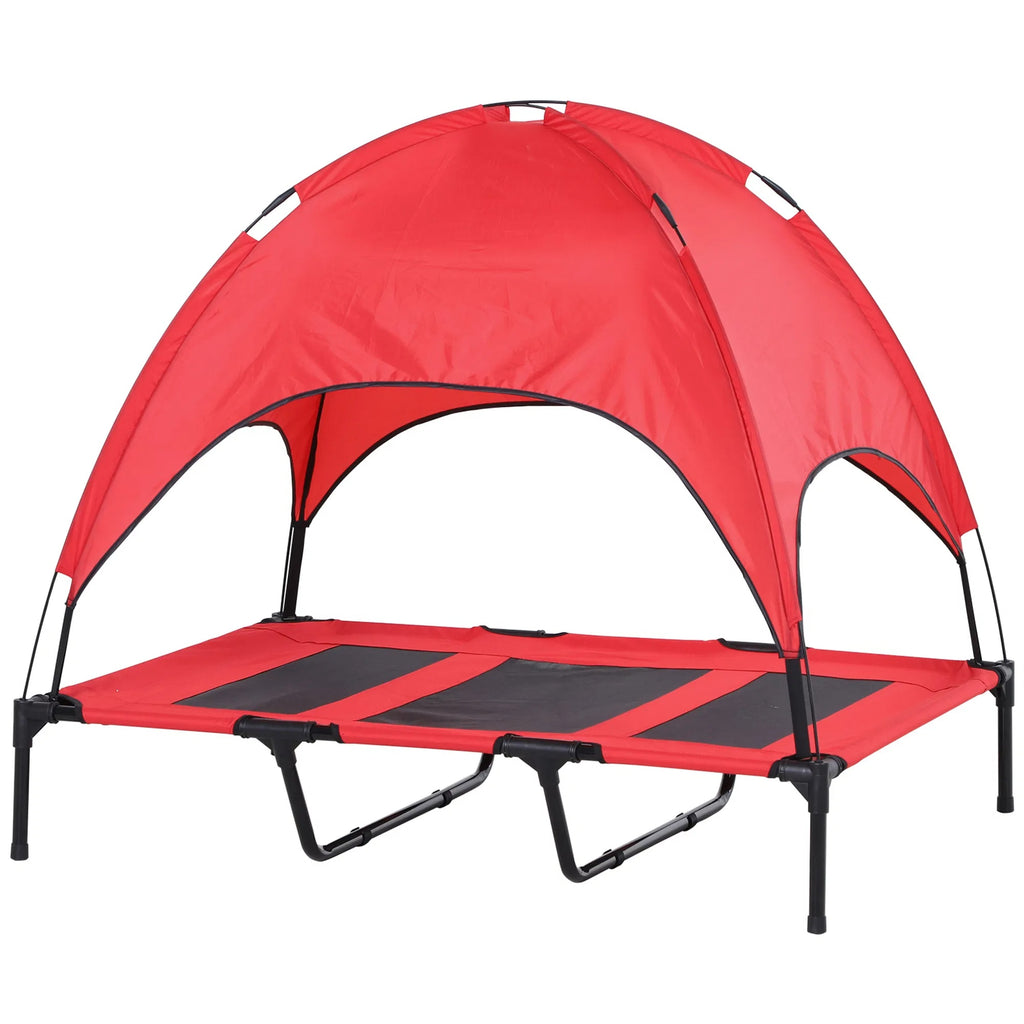 Elevated Dog Bed with Canopy, 48 x 36 in Raised Outdoor Dog Cot – image 10
