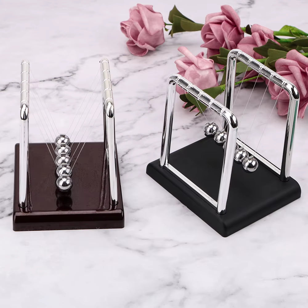 Newtons Cradle - Mini Steel Pendulum Balls Desk Decor – image 3