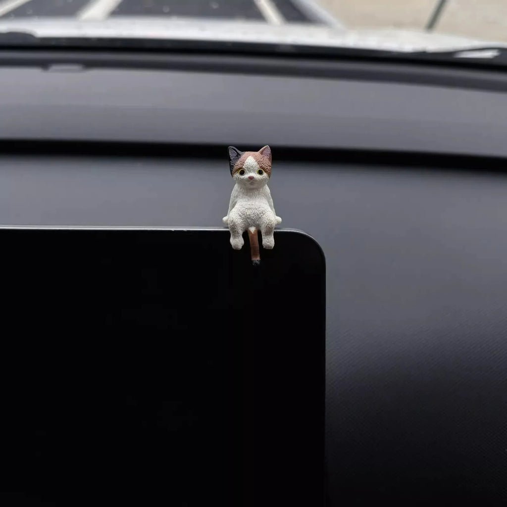 Sleeping Cat Dashboard Ornaments 4 Pack - Cute Car Decor