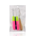 Latch Hook Crochet Needles - 5-Piece Set for Crafts & Wig Making