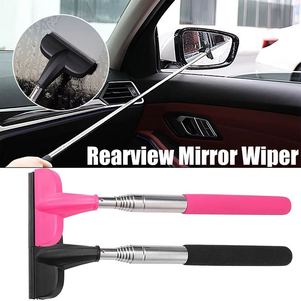 Long Handle Windshield Cleaning Tool - Interior Glass Wiper