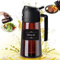 Olive Oil Sprayer & Dispenser 2-in-1 - 16oz Glass Bottle