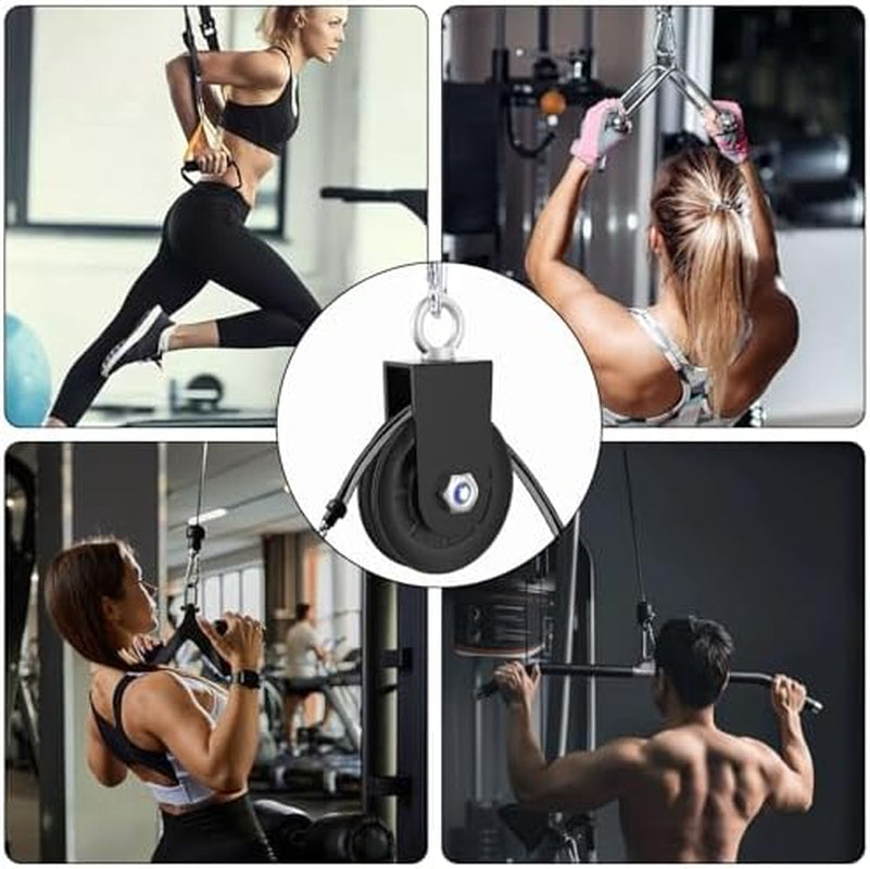 Gym Cable Pulley Wheel for Home Gym, 90 mm Silent Bearing, 660 lb – image 8