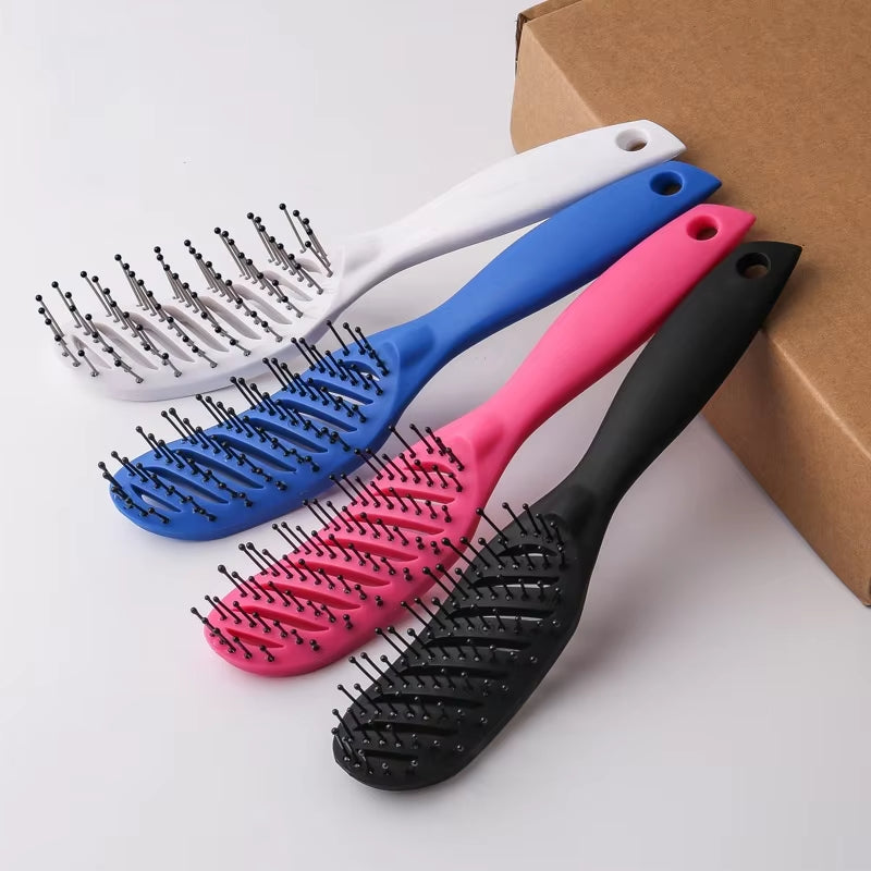 Detangling Hair Brush 9-Row Styling Brush for Wet or Dry Hair – image 3