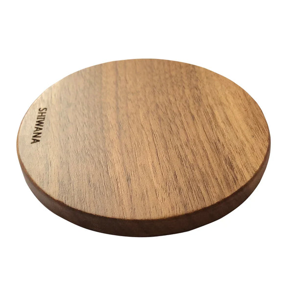 Bamboo Wireless Charger Pad, Slim Qi Fast Charging Desk Pad USB-C