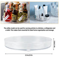 Rotating Turntable Organizer - Clear Spinning Spice & Vanity Tray