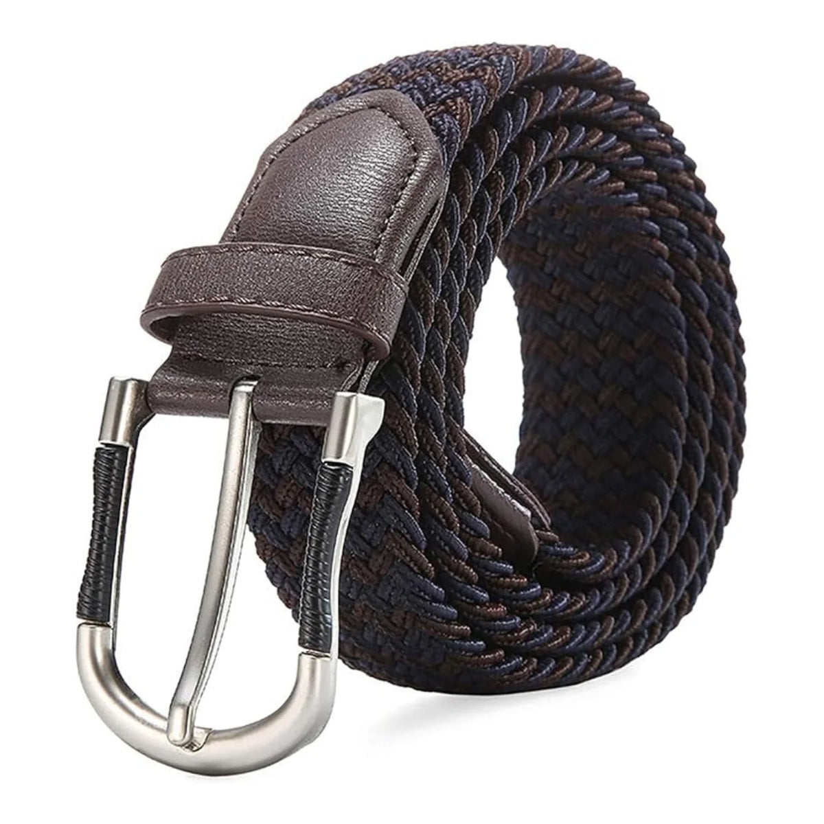 Elastic Braided Belt, Woven Stretch Belt for Women and Men, 41 in
