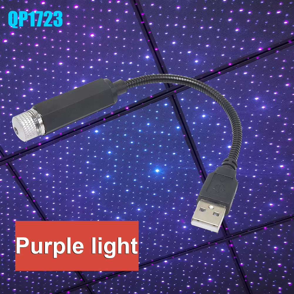 Car Roof Star Projector - USB Galaxy Night Light for Car Interior & Room