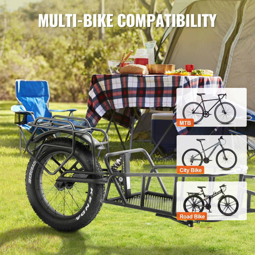 Bike Cargo Trailer – 70 lb Single Wheel Bicycle Trailer, 20 in – image 6