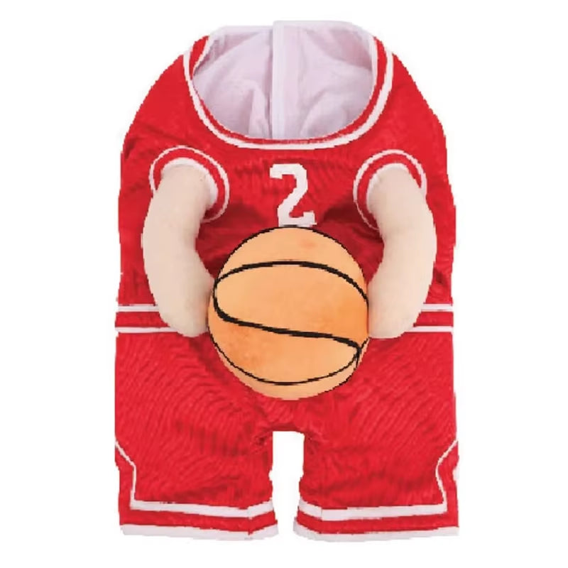 Dog Basketball Jersey Costume with Ball - Pet T-Shirt