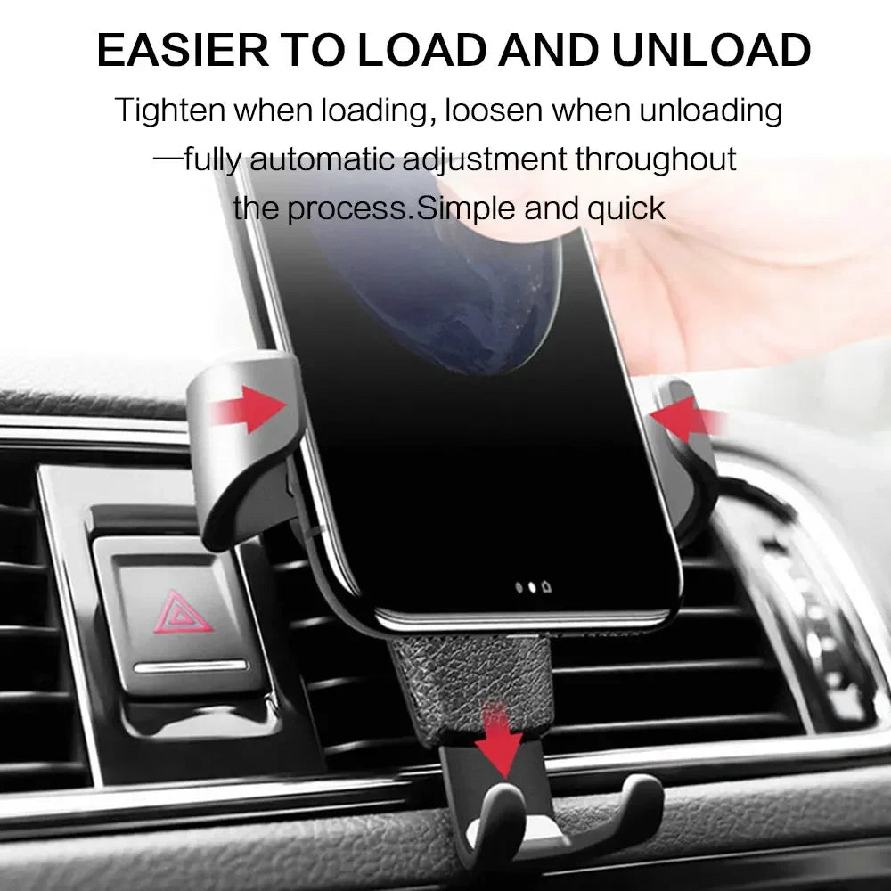 Car Phone Mount Air Vent Gravity Holder, One-Hand 360° Rotation – image 12