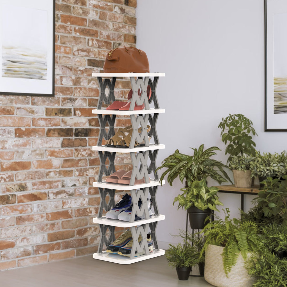 6-Tier Foldable Vertical Shoe Rack – image 13