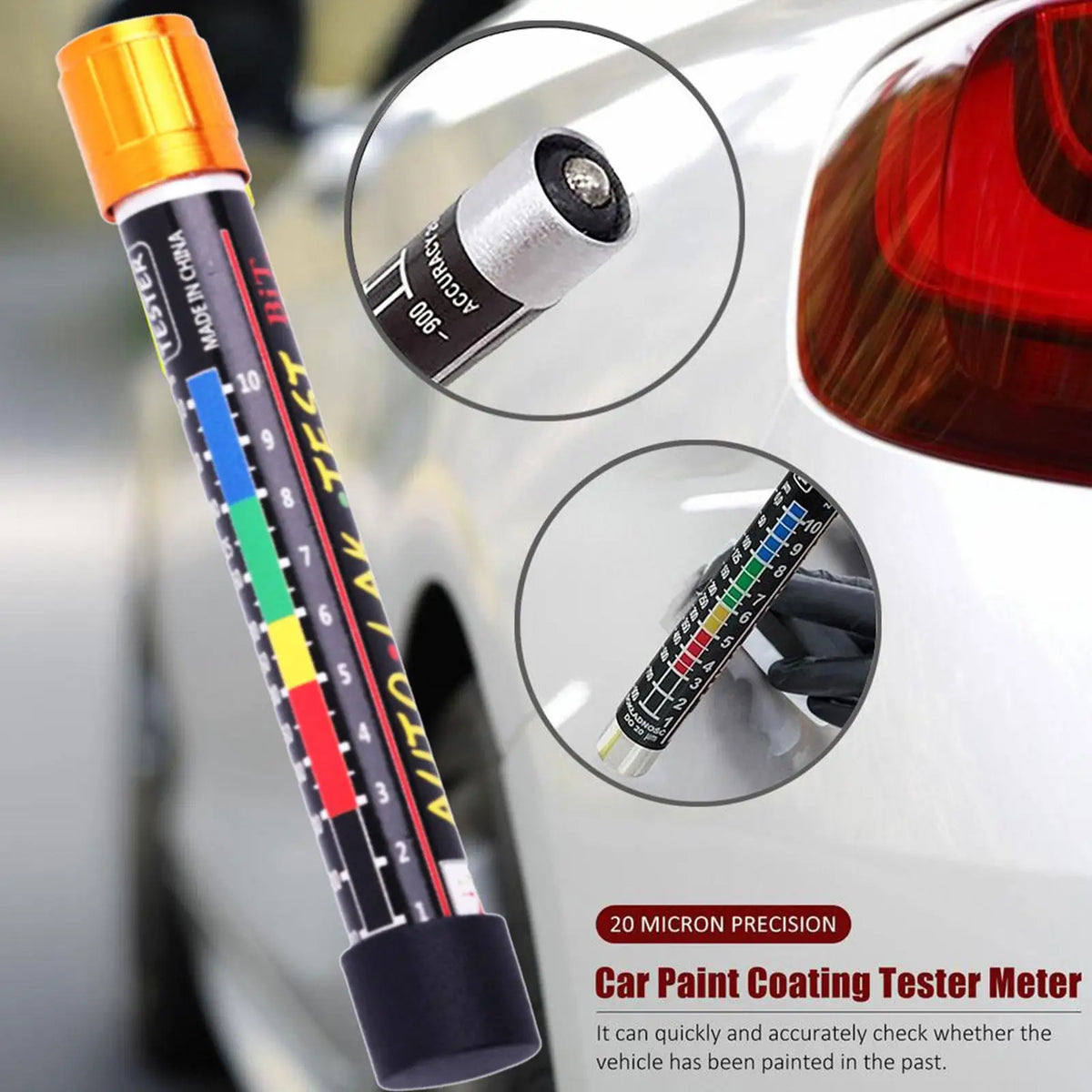 Car Paint Thickness Gauge - Magnetic Paint Depth Tester