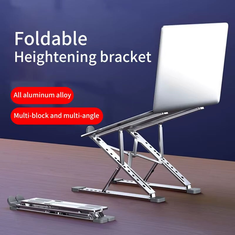 Aluminum Laptop Stand, Folding Height-Adjustable for 11-17 in – image 2