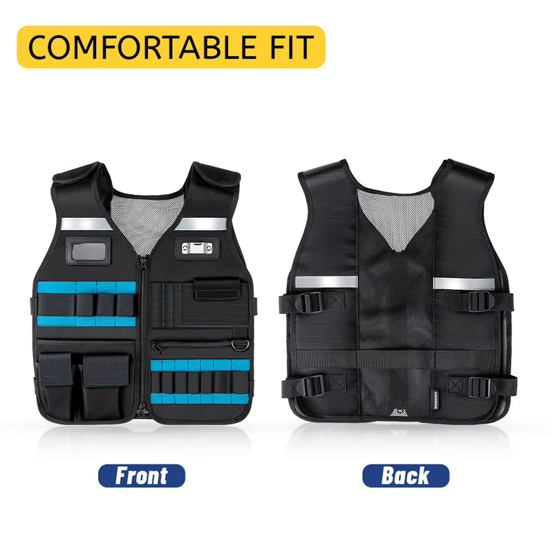 Workwear Tool Vest with Multi-Pocket Storage for Electricians – image 4