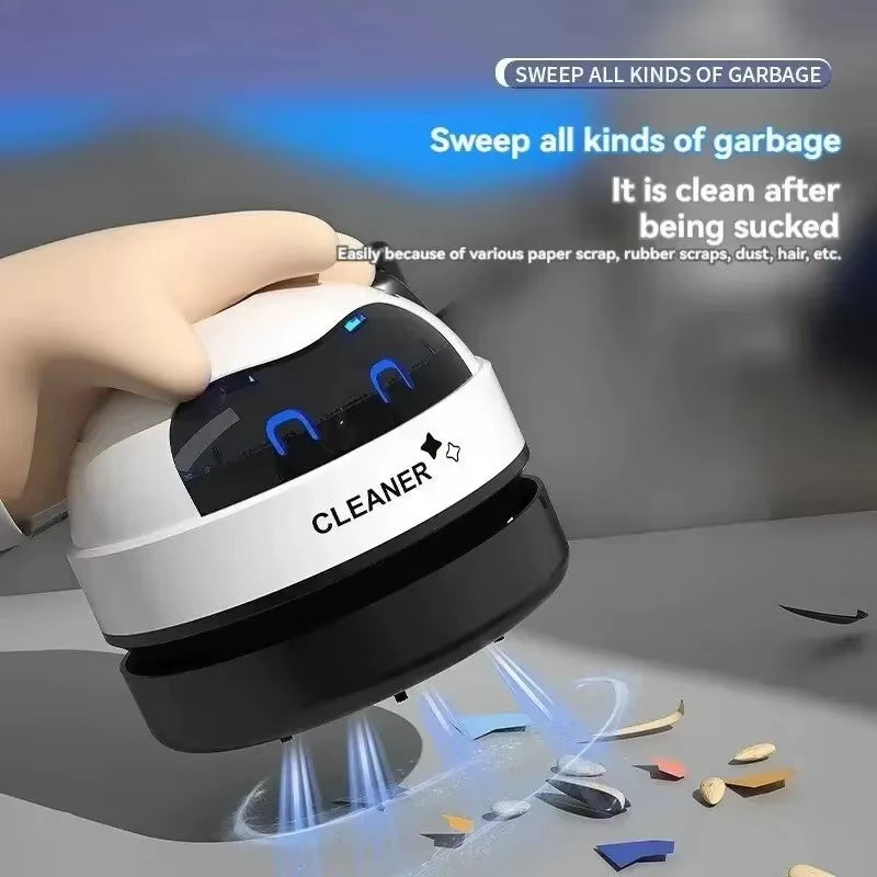 Mini Cordless Car Vacuum - USB Rechargeable Handheld Desk & Car Dust Cleaner