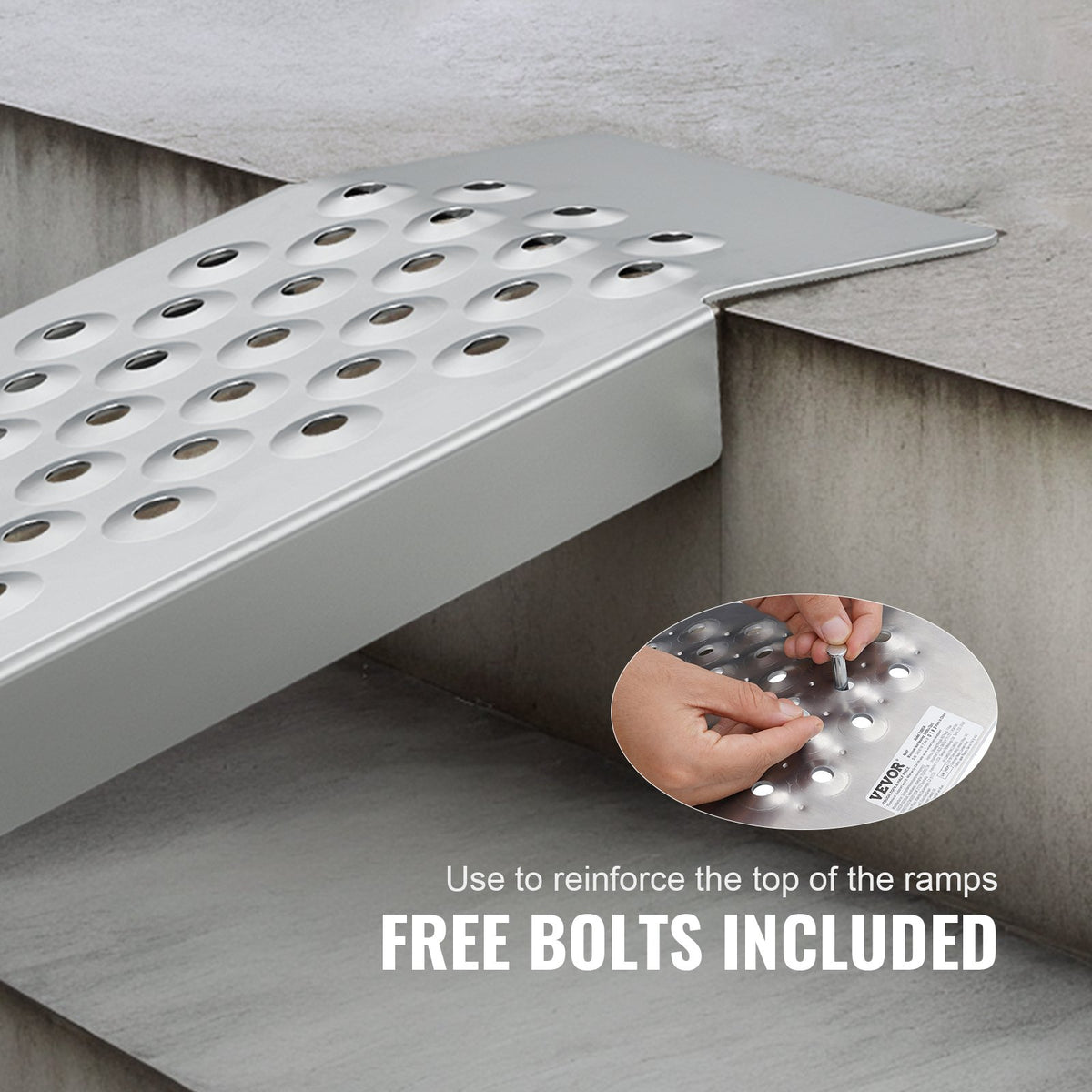 Aluminum Loading Ramps 47.2 x 8.5 in, 880 lb Capacity, 2 Pack – image 8