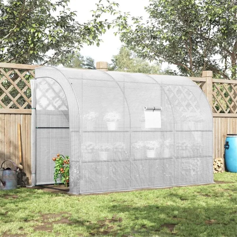 Walk-In Greenhouse 10 x 5 ft with 3-Tier Shelves and 2 Doors