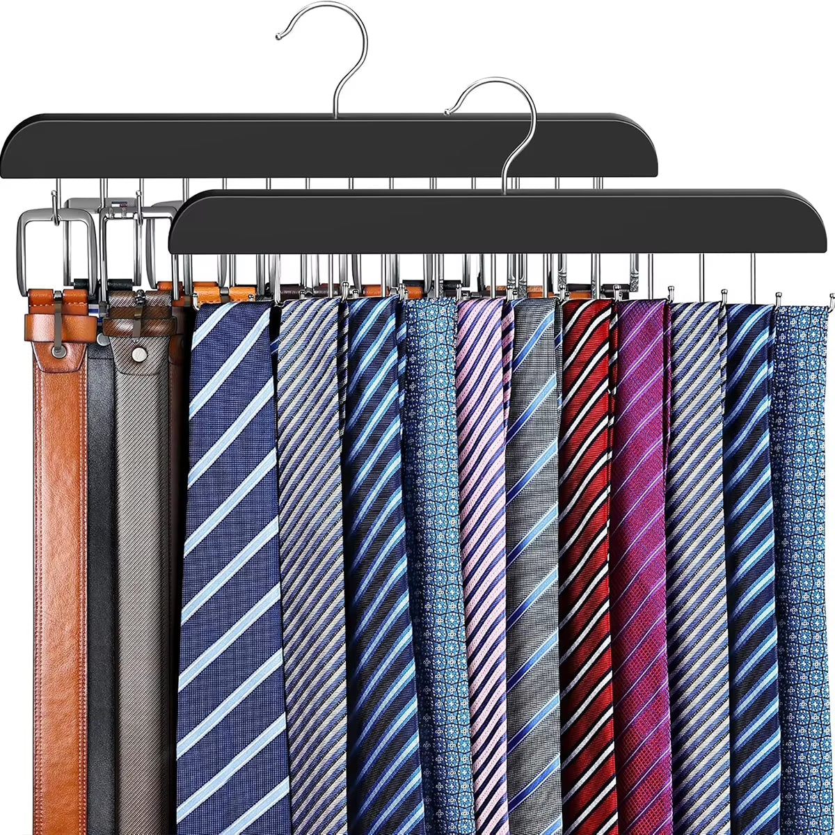 Rotating Tie and Belt Hanger 2 Pack for Closet Organization – image 2