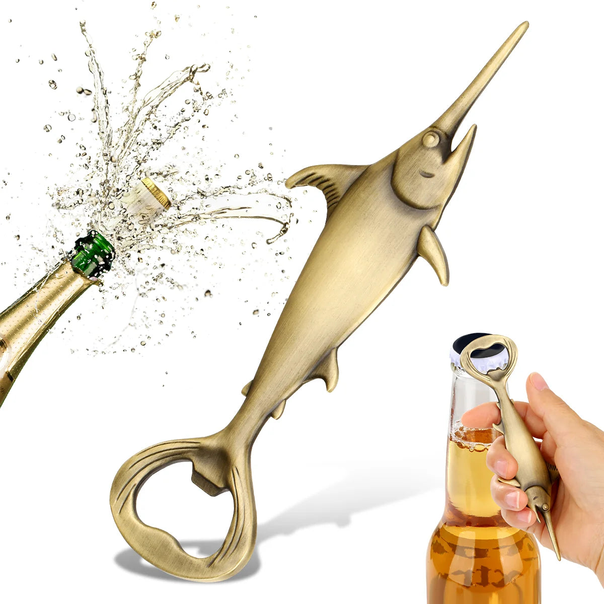 Bottle Opener – Swordfish Metal Beer Opener, Bar Accessory – image 5