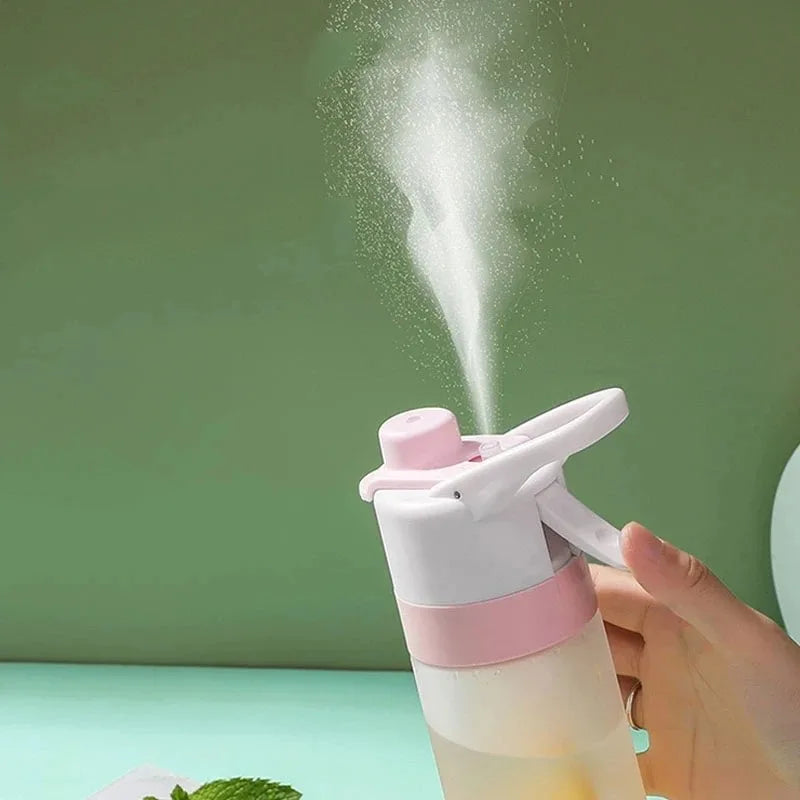 Spray Water Bottle 650ml, Misting Sports Bottle for Gym – image 3