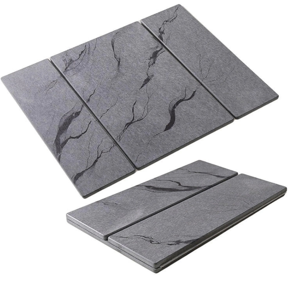 Diatomaceous Earth Dish Drying Mat, Tri-Fold 9 mm Stone Mat