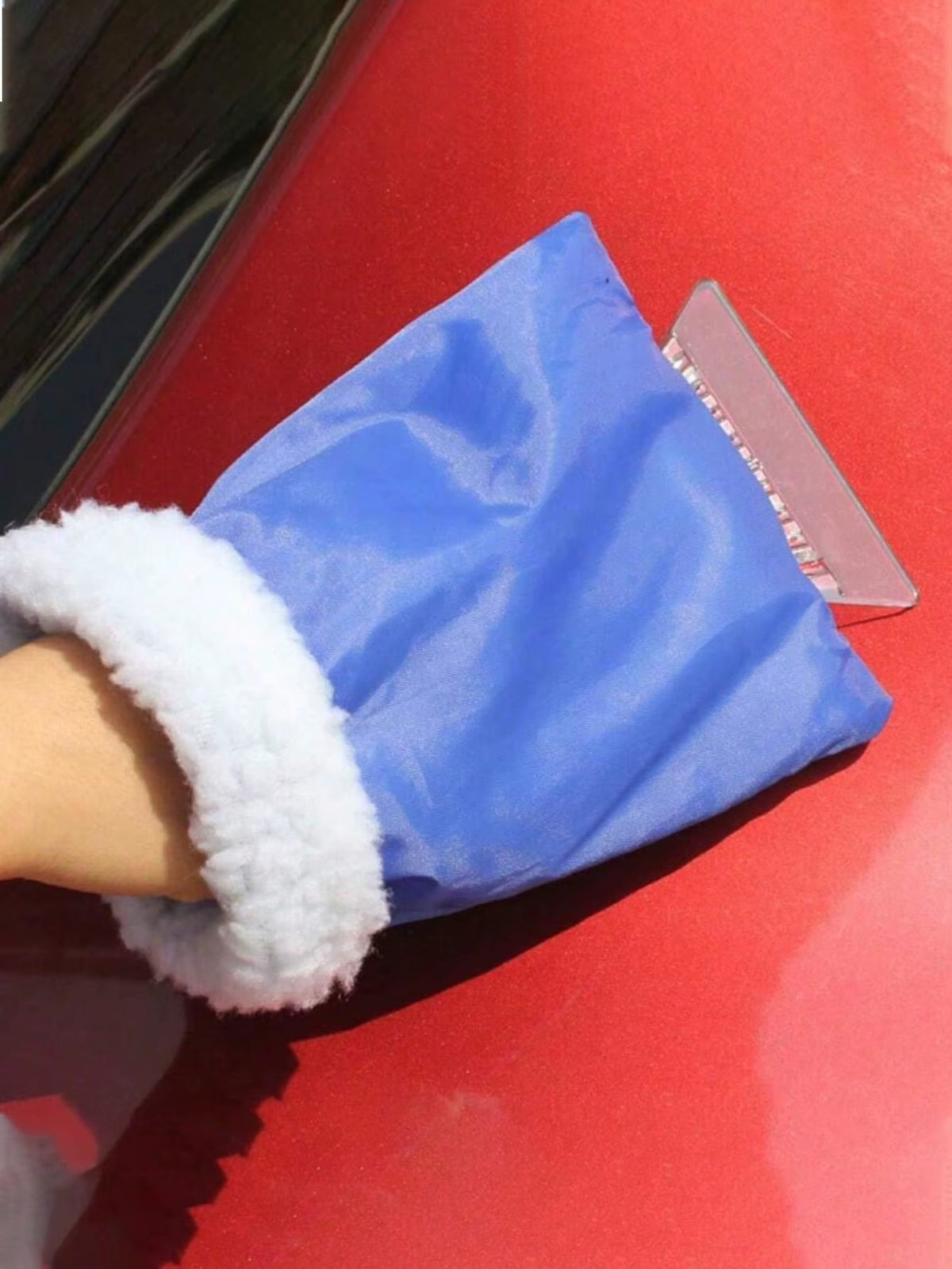Ice Scraper Glove – Warm Lined Windshield Scraper Mitt – image 8