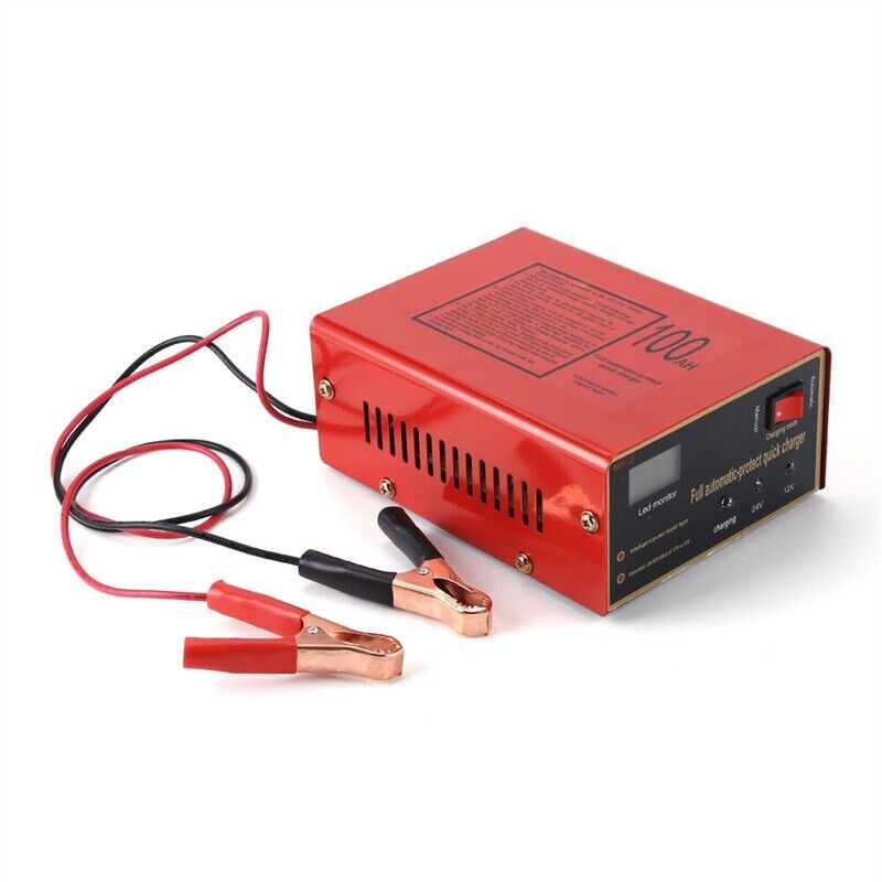 Car Battery Charger – 12V/24V 10A Smart Charger with LED Display