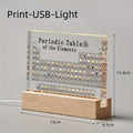 Acrylic Periodic Table Display - Chemistry Desk Decor