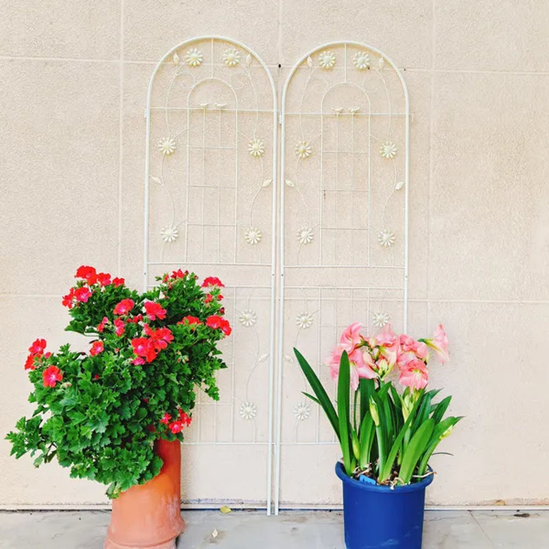 Metal Garden Trellis 2 Pack, 71 x 19.7 in Climbing Plant Support – image 2