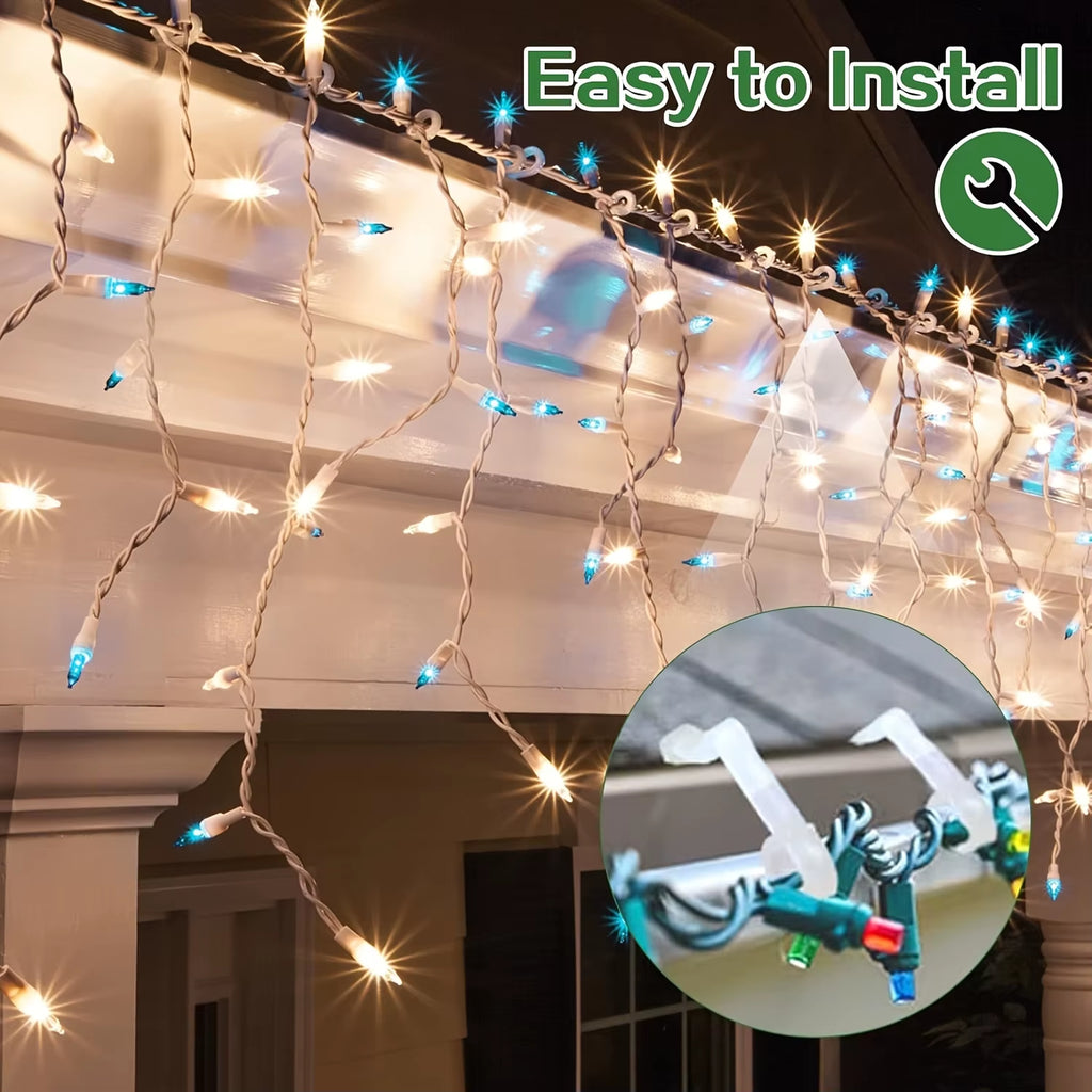 Gutter Hooks for Christmas Lights - 50-Pack Outdoor Light Clips – image 6