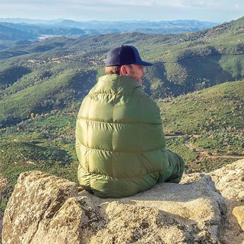 Packable Camping Blanket for Cold Weather, Water-Resistant Travel Quilt – image 3