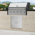 Stainless Steel BBQ Island Access Door 24 x 24 In Double Door