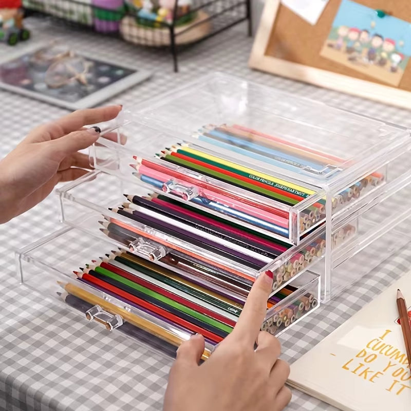 Clear 5-Tier Desktop Drawer Organizer – image 5