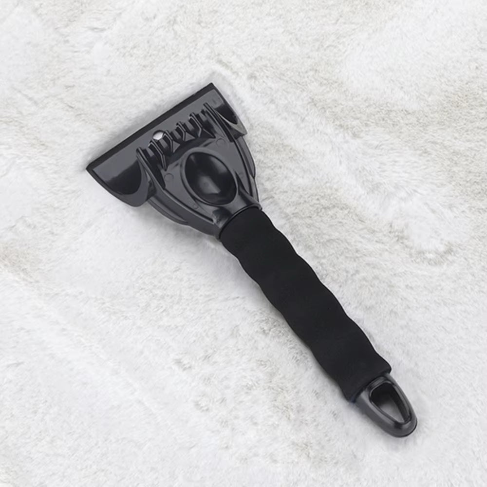 Ice Scraper - Compact Windshield Snow Shovel with Soft Grip