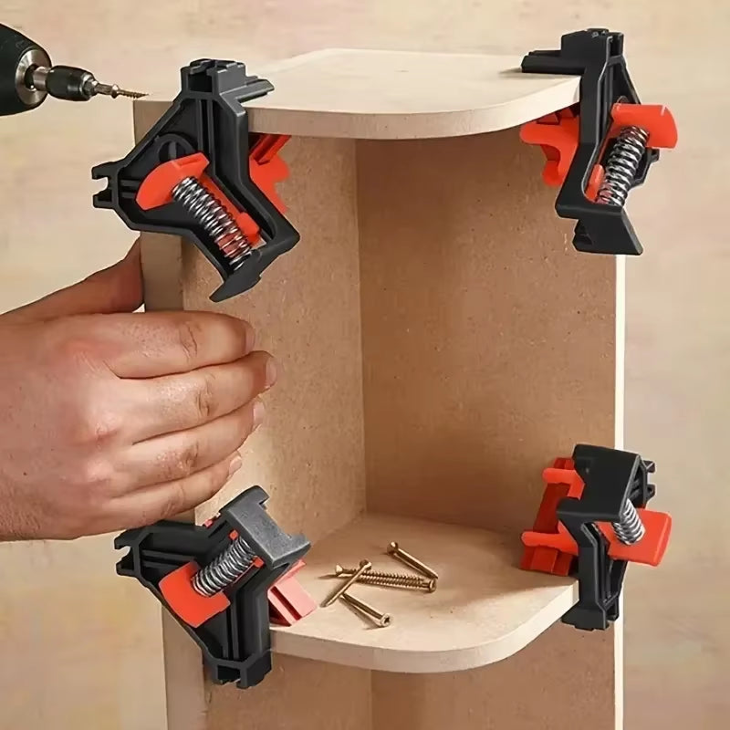 Right Angle Clamp Set of 4, 90-Degree Spring Corner Clamps – image 5
