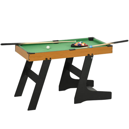 38 Inch Folding Mini Pool Table Set With Balls, Cues And Rack – image 1