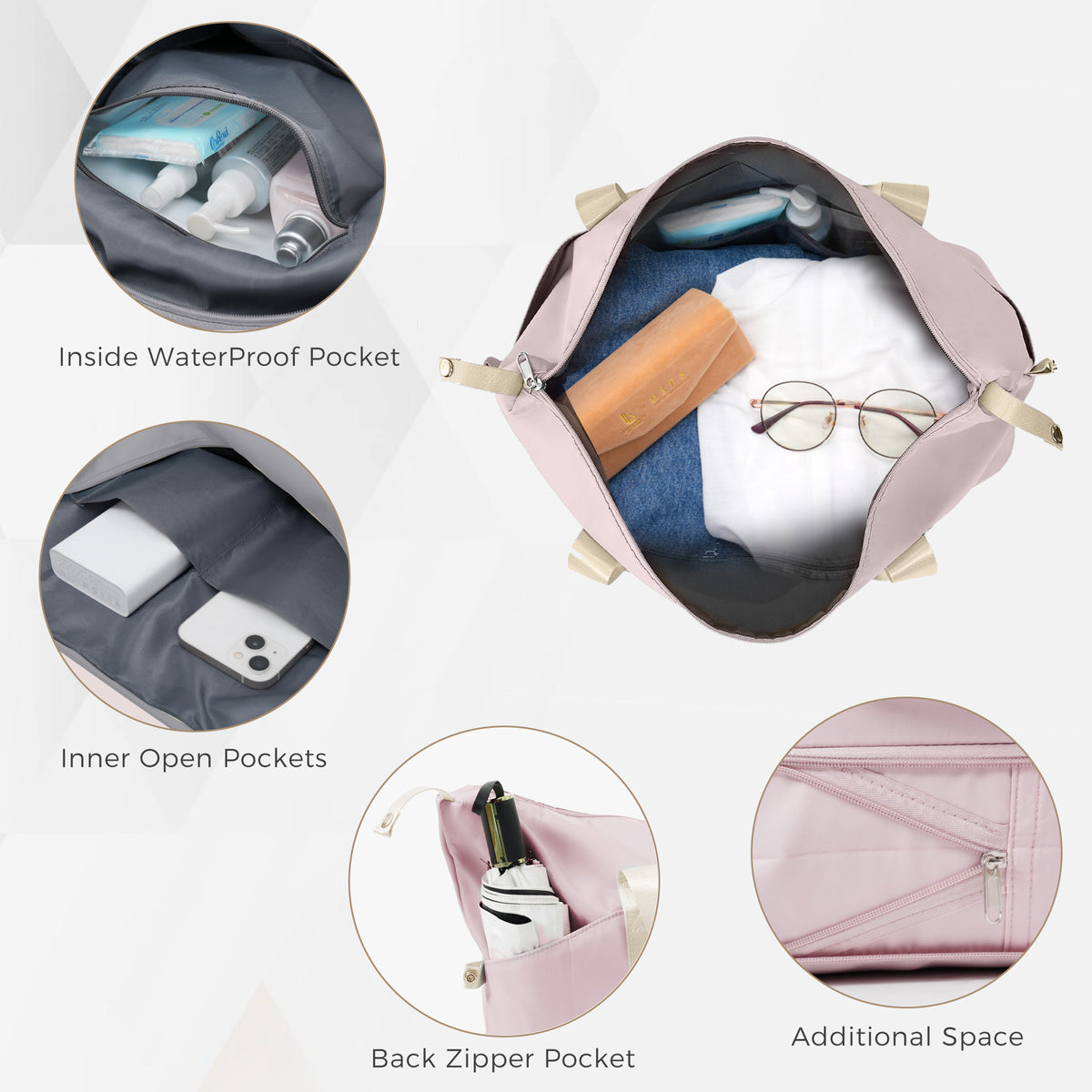 6-Piece Hardside Luggage Set, 16/20/24/28 in Spinners with Duffel – image 9