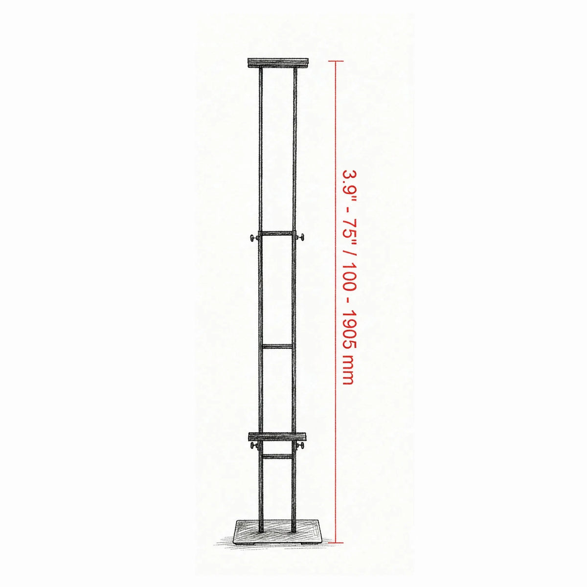 Double-Sided Adjustable Poster Stand, Floor Sign Holder up to 75 Inch – image 4