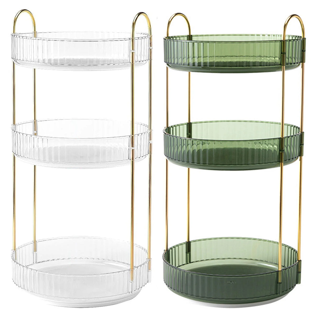 Rotating Makeup Organizer, 3-Tier 360° Perfume and Cosmetic Tray – image 5