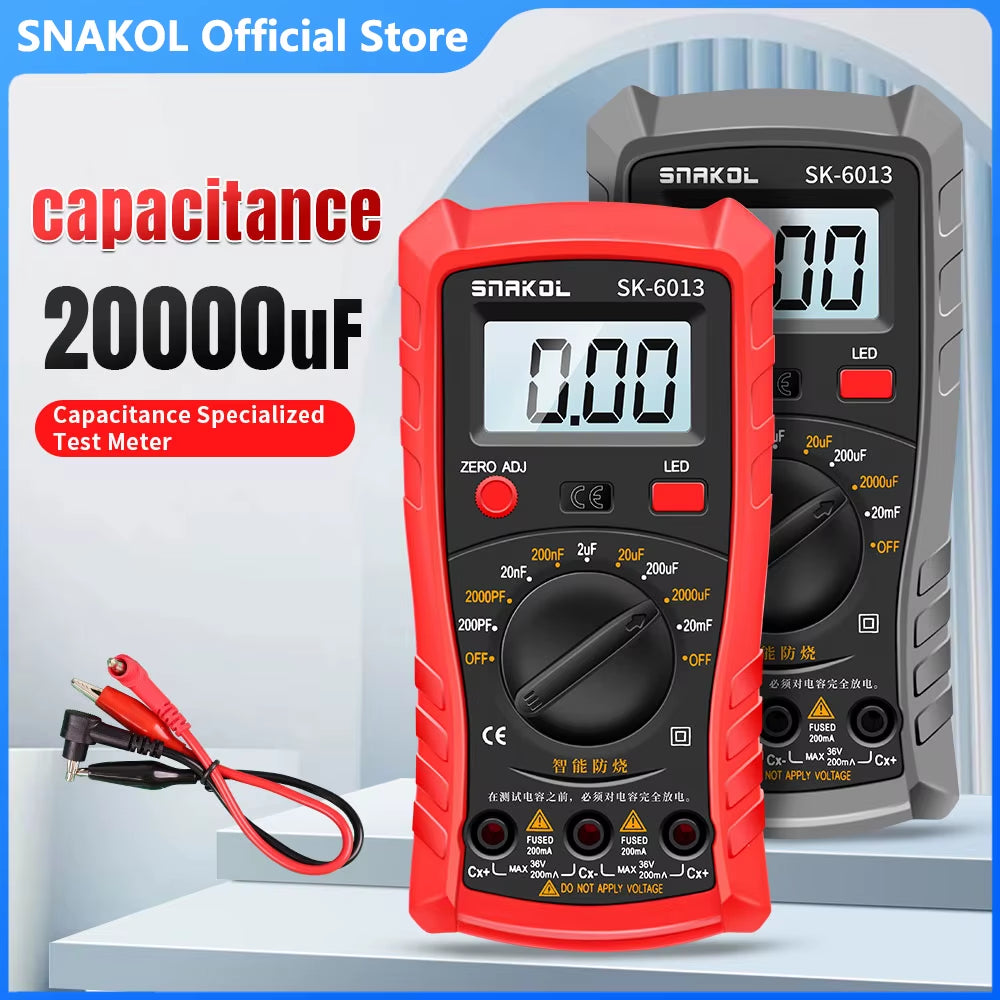 HVAC Capacitor Tester Digital Capacitance Meter 200pF-20000uF – image 2