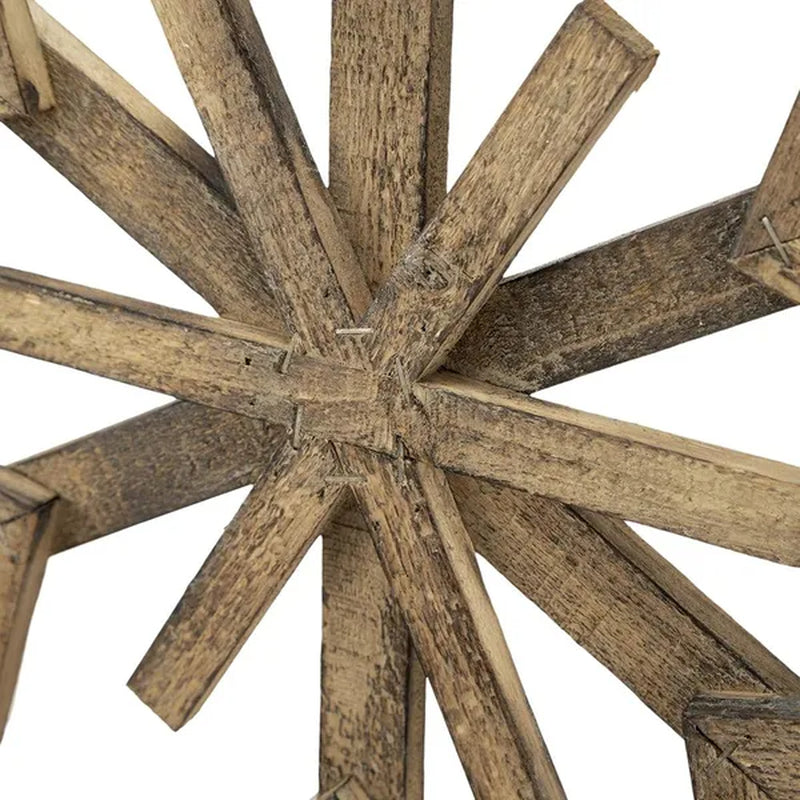 Large Wood Snowflake Ornaments 17.7 In Set of 2 – image 11