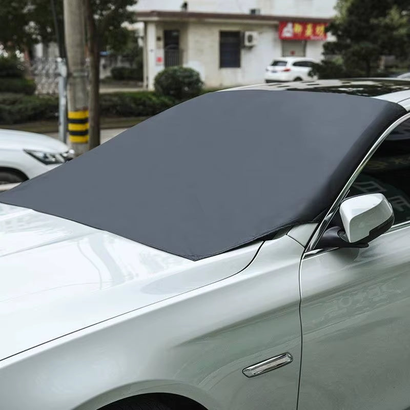 Windshield Snow Cover - Magnetic Frost Guard with Door Flaps – image 2
