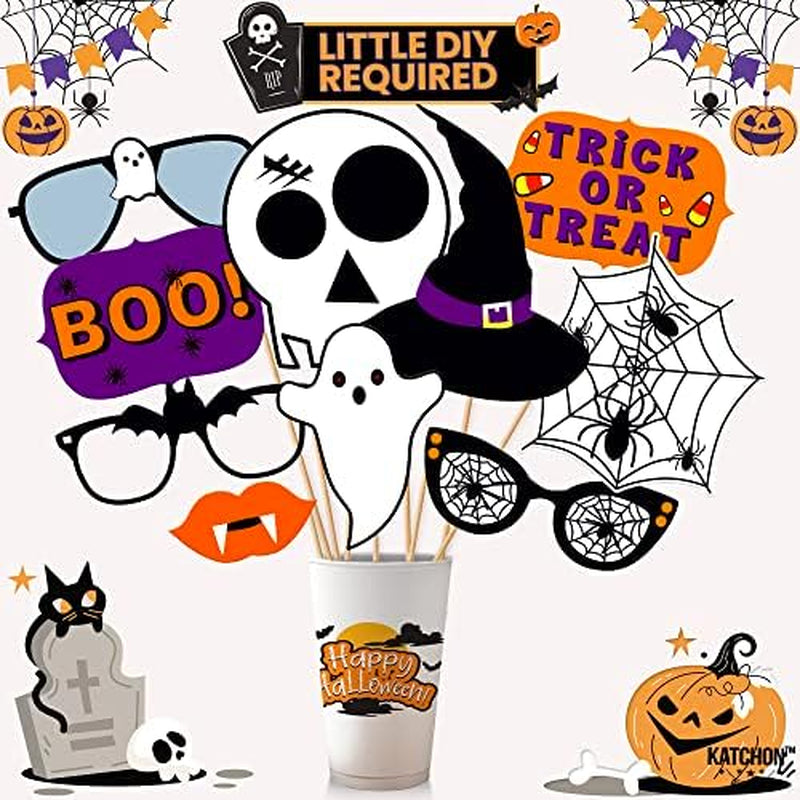 Day of the Dead Photo Booth Props – 35 Piece Halloween Set – image 2