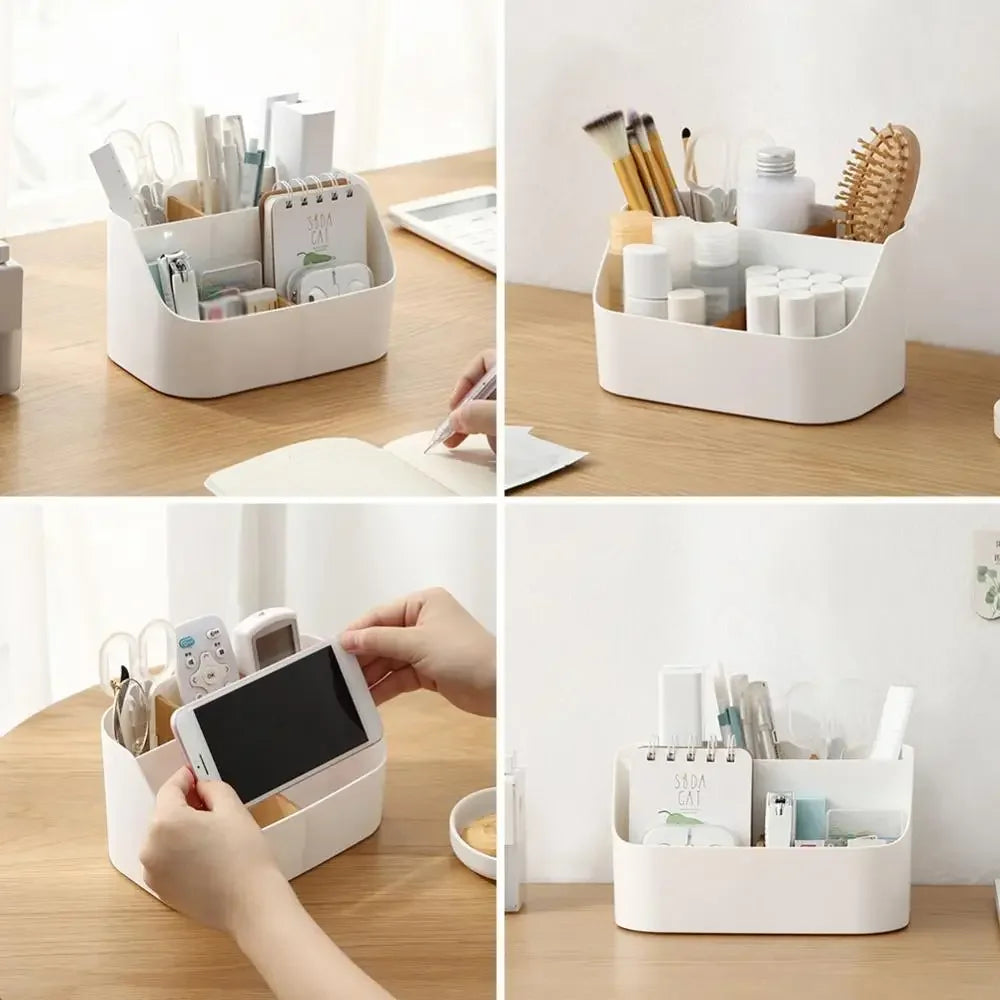 5-Compartment Desk Organizer Box with Removable Dividers – image 6