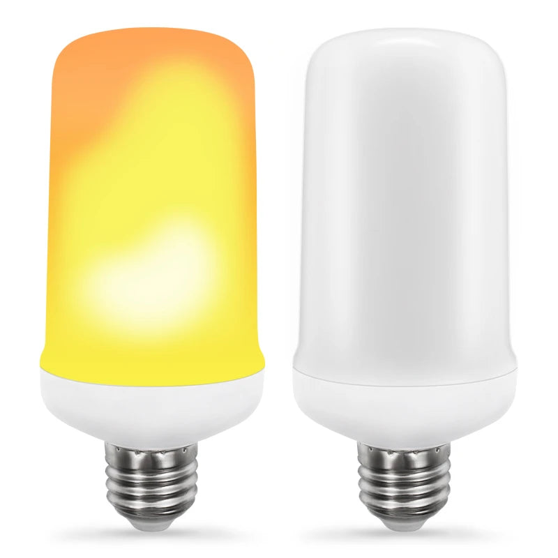 LED Flame Effect Bulb 12W E26 - Multi-Mode Fire Light for Bars, Parties & Decor