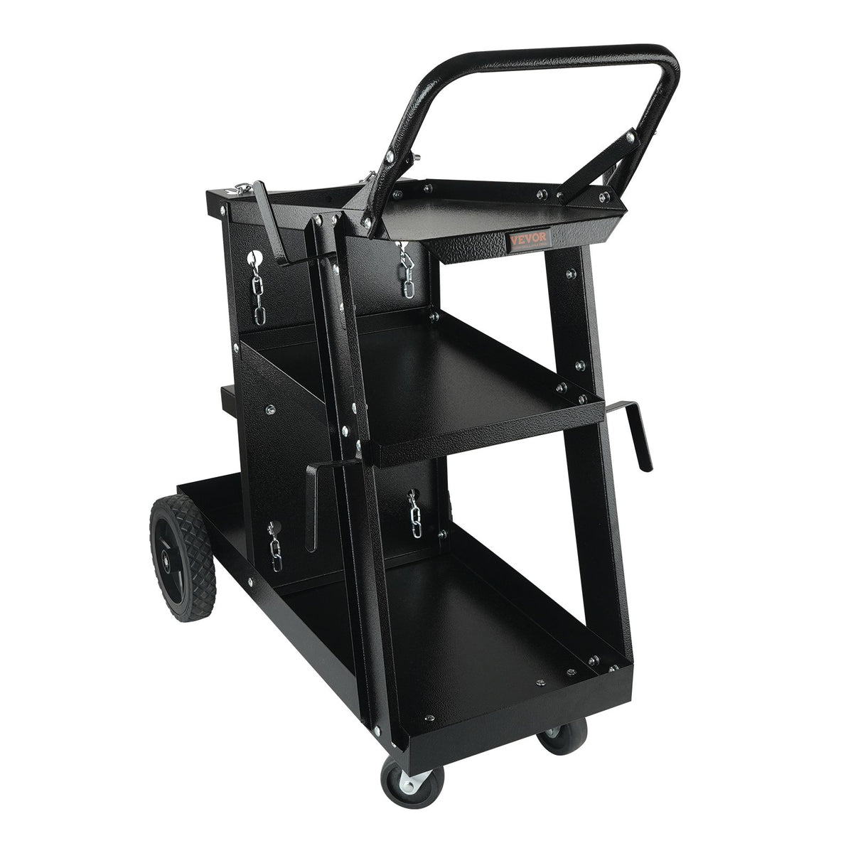 Welding Cart 3-Tier Heavy Duty, 400 lb Capacity, Swivel Wheels